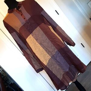 Emery Rose Patchwork Long Sleeve Dress